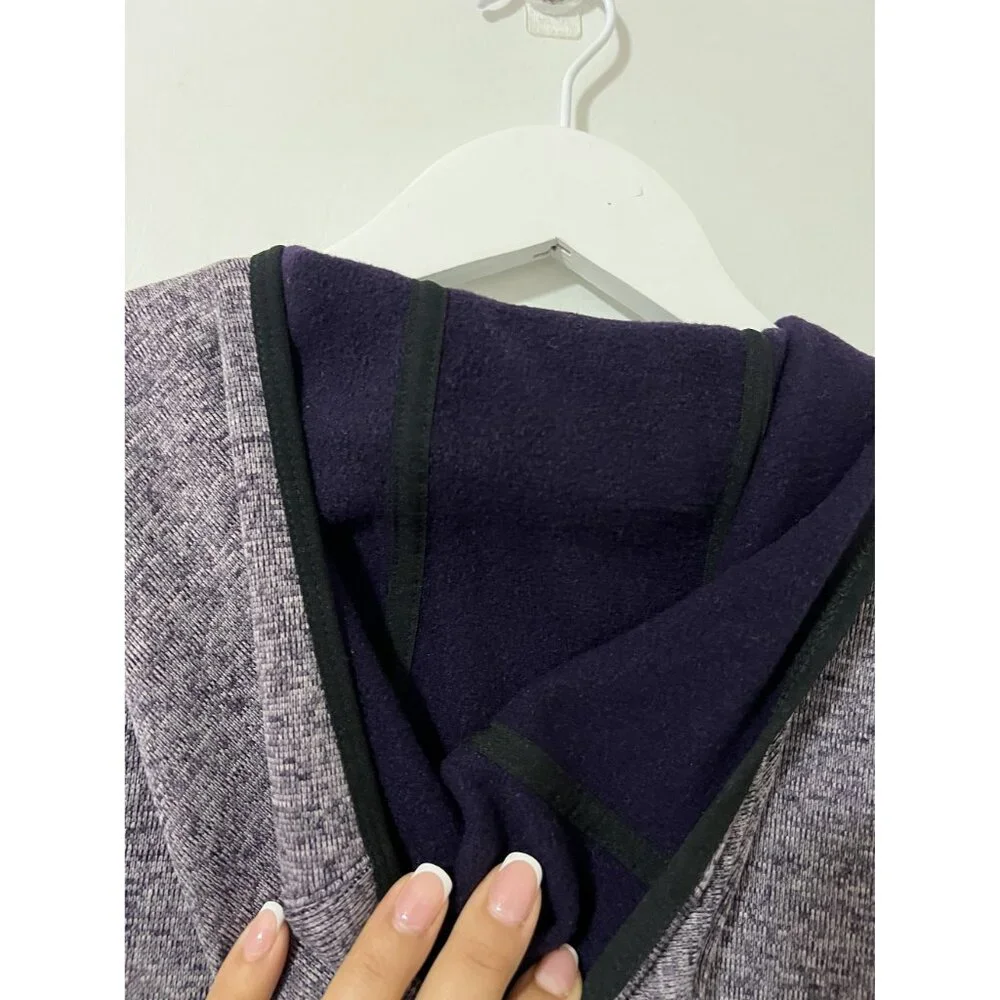 Nike Heathered Purple Dri-Fit Zip Up Fleece Hoodie Sweater Size‎ S